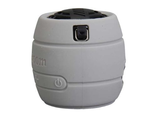 MicroNet BeatBoom Portable Wireless Bluetooth Speaker - Retail Packaging - White/Black N6