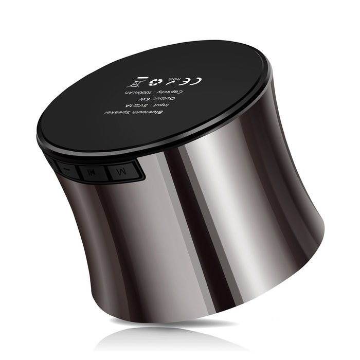 iCozzier Portable Rechargeable Bluetooth Speaker 6W With a Microphone & Stereo Audio Jack, Support Micro SD card... N3