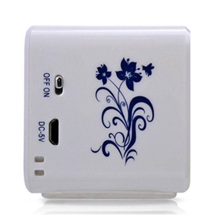 iwish TT032A Portable Mini Digital Speaker USB Flash Drive Micro SD/TF Card Music MP3 Player FM Radio Blue and... N3