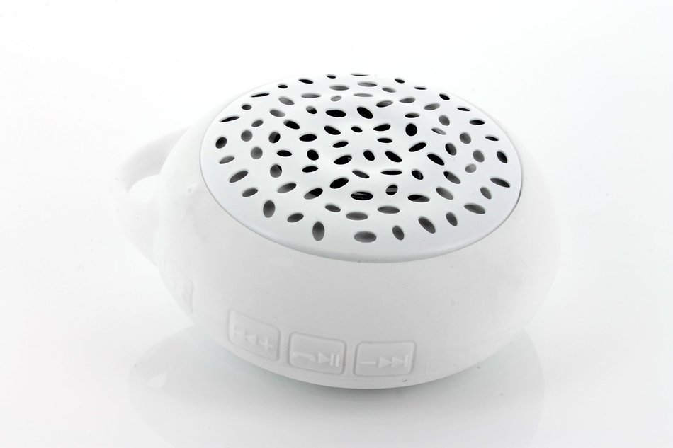 Propel Wireless Bluetooth Waterproof Shower Speaker with Built-in Microphone, Color White N4