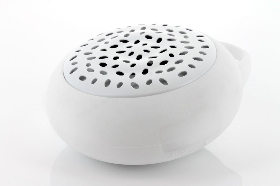 Propel Wireless Bluetooth Waterproof Shower Speaker with Built-in Microphone, Color White N6
