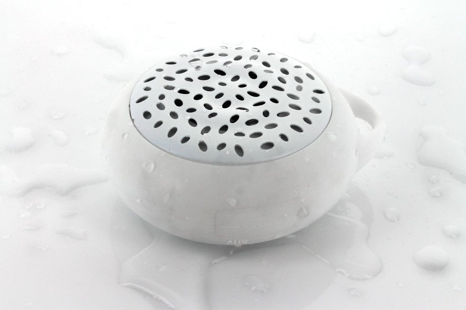 Propel Wireless Bluetooth Waterproof Shower Speaker with Built-in Microphone, Color White N7