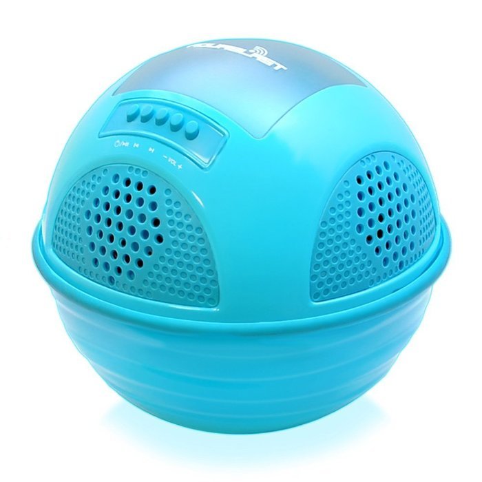Pyle PWR90DWT Aqua Blast Waterproof Bluetooth Floating Pool Speaker System with Built-In Rechargeable Battery... N8