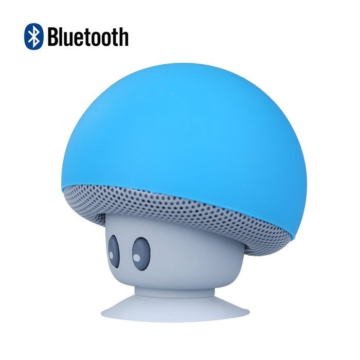 Mini Mushroom Style Bluetooth 2.1 Speaker With Suction Cup & Built-in Microphone - Compatible with iPhone / iPad... N2