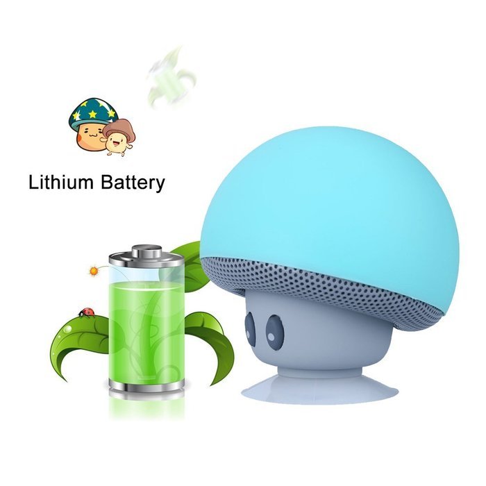Mini Mushroom Style Bluetooth 2.1 Speaker With Suction Cup & Built-in Microphone - Compatible with iPhone / iPad... N5