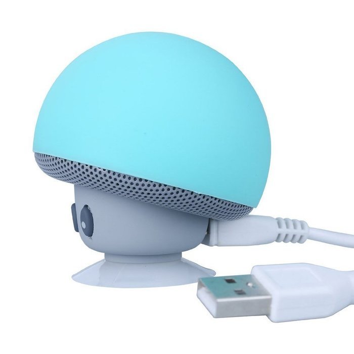 Mini Mushroom Style Bluetooth 2.1 Speaker With Suction Cup & Built-in Microphone - Compatible with iPhone / iPad... N16