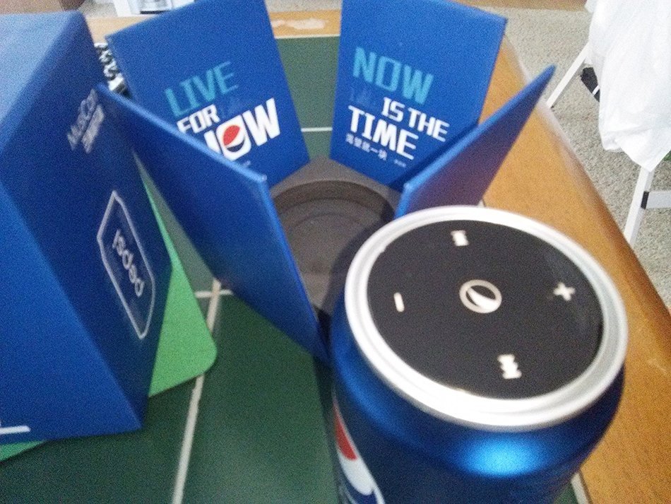 Pepsi Can Mini Audio MP3 /FM Radio Player/Speaker/Voice Box TF/Micro SD Card N2
