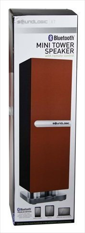 Sound Logic MBTR-2/5967 Mini Bluetooth Tower Speaker, Red