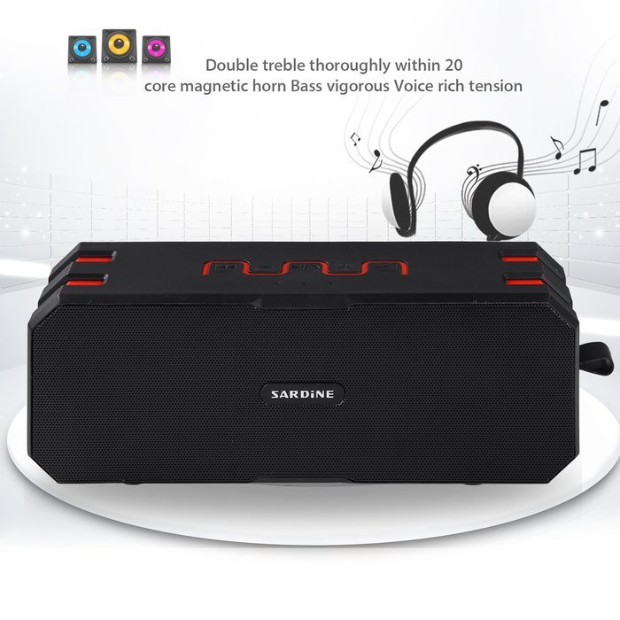 [New Version] AIRWALKS Portable Wireless Bluetooth Speaker IP67 with 10-Hour Playtime, Built-in Mic, Carabiner... N7