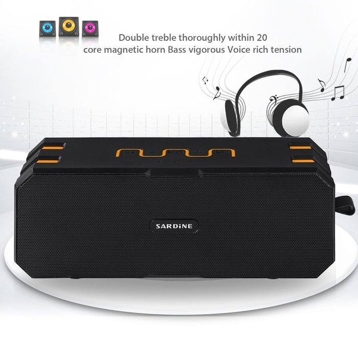 [New Version] AIRWALKS Portable Wireless Bluetooth Speaker IP67 with 10-Hour Playtime, Built-in Mic, Carabiner... N15