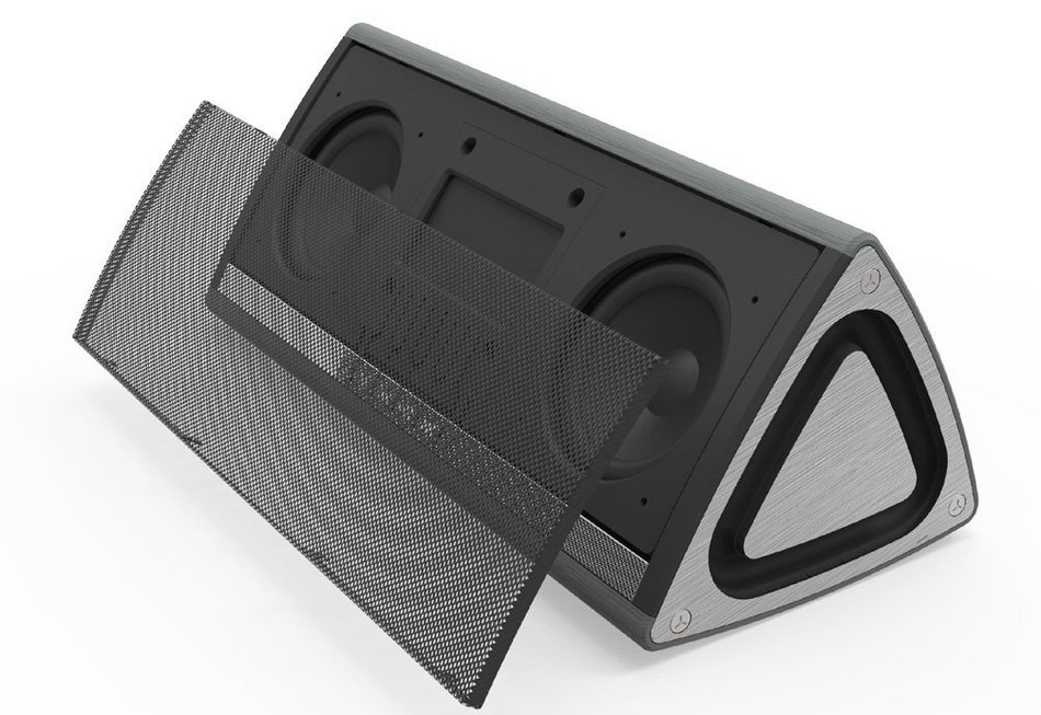 Uniox Portable Wireless Speaker Hi-Fi Enhance Bass Powerful 10W (5Wx2) Digital Tube Display (Gray) N3