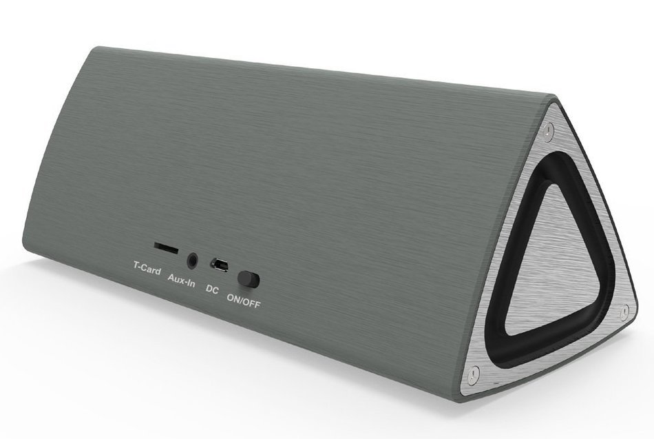 Uniox Portable Wireless Speaker Hi-Fi Enhance Bass Powerful 10W (5Wx2) Digital Tube Display (Gray) N4