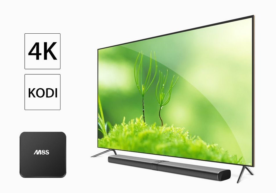 M8S "Spectra" Quad Core TV Box - 4K Support, Quad Core CPU, 2GB RAM, Kodi, DLNA, Airplay, Miracast N5