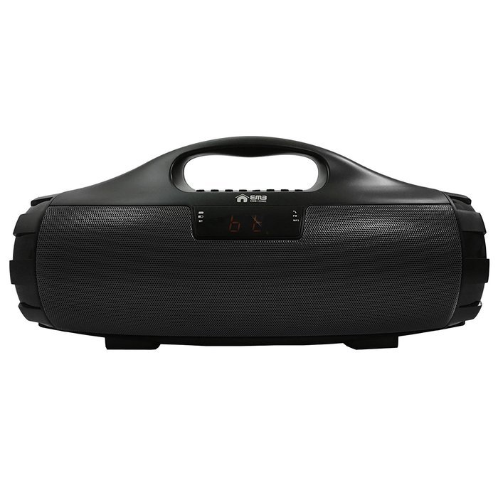 EMB Professional EURO19 Rechargeable Portable Bluetooth High-Definition Super Loud Boombox Speaker System w/ SD... N4