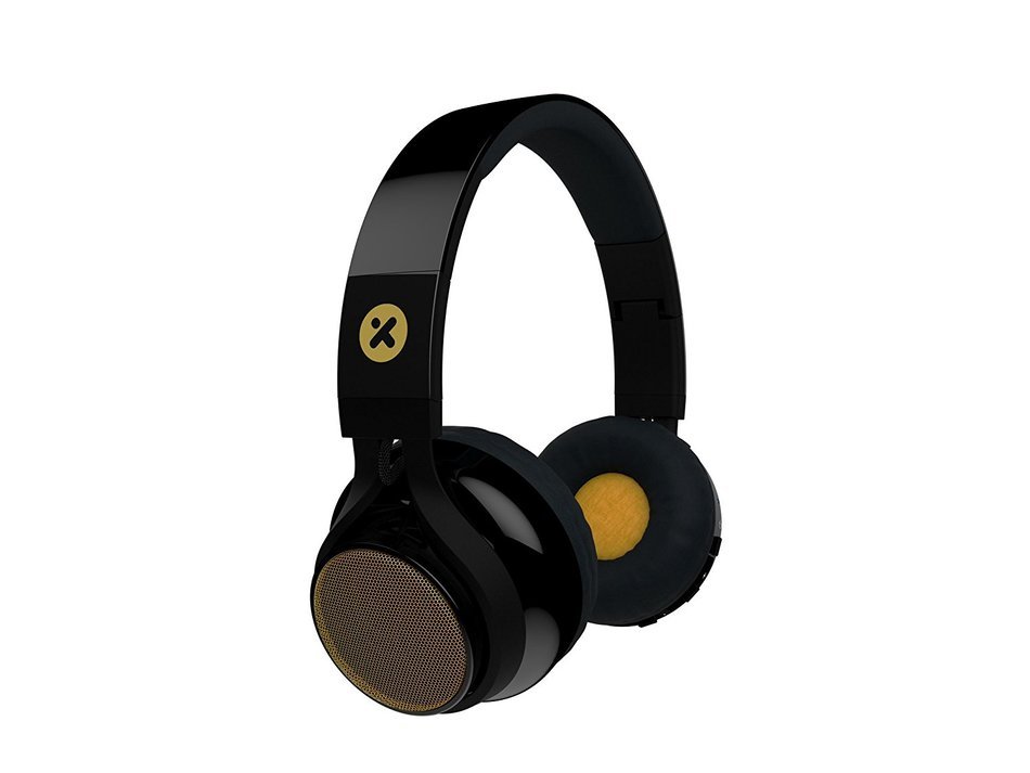 X-Mini EVOLVE Hybrid Headphone Speaker with Wireless Bluetooth and Built-In Microphone - Black N2