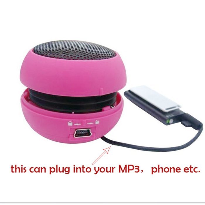 Portable USB Mp3 Stereo Mini Speaker Music MP3 Player Amplifier Loudspeaker White N7