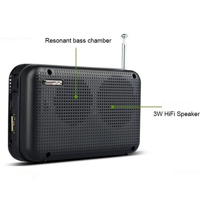 Soondar Mini MP3 Stereo System and FM Clock Radio, Support Micro SD Card, USB Port & AUX Jack (3.5mm Audio In)... N2