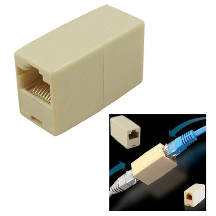 10 Pcs Ethernet RJ45 Cable Female to Female Type Connector Coupler Adapter Joiner N4