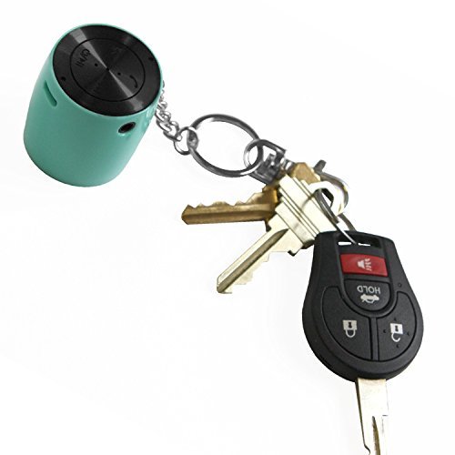 MixBin Portable Bluetooth Speaker with Keychain & Phone Loudspeaker (Mint) N3
