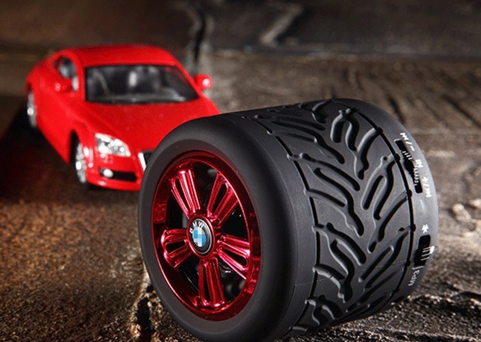 Creative Tire Shape Portable Wireless Bluetooth Speaker, Powerful Sound with Enhanced Bass, 6 Hour Battery Life... N3