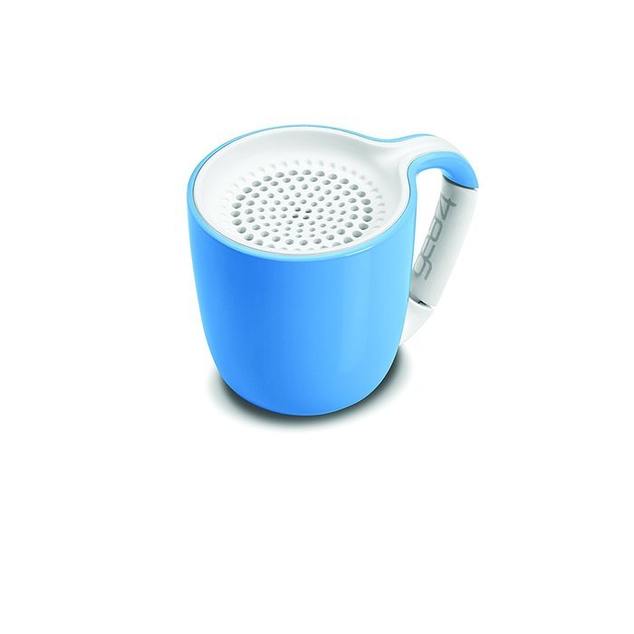 GEAR4 Espresso Small Coffee Cup Style Bluetooth Speaker with Carabineer Handle Clip (Pastel Pink) N5