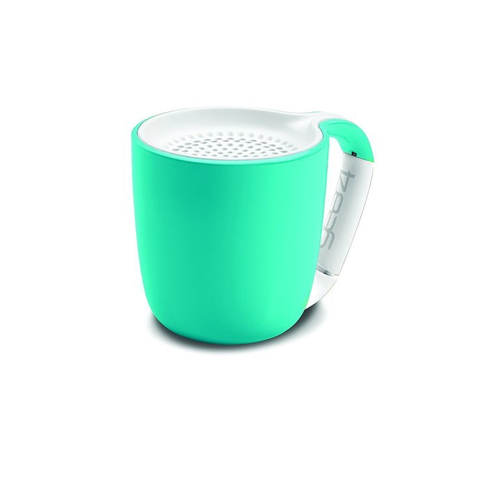 GEAR4 Espresso Small Coffee Cup Style Bluetooth Speaker with Carabineer Handle Clip (Pastel Pink) N12