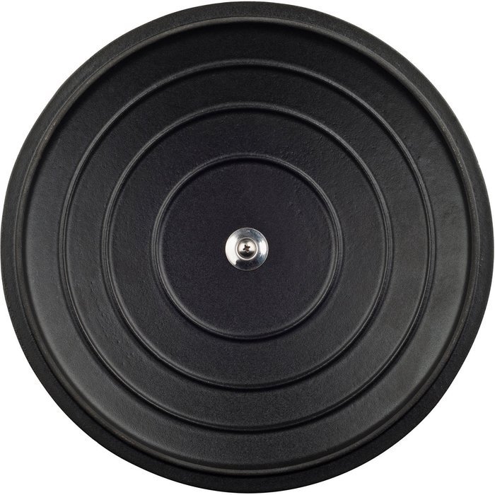 La Cuisine LC 2879MB 6 Piece Pro Enameled Cast Iron Round Casserole/Trivet Cookware Set, High Gloss Sapphire N2