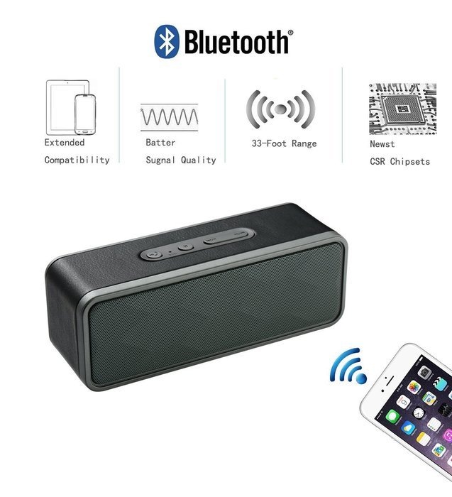 Augymer Wireless Bluetooth Speaker, Portable Dual Driver HIFI Stereo Enhanced Bass Powerful Sound 10W Bluetooth... N2