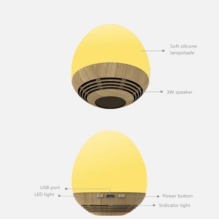 Warm White LED Bulb Portable Levitating Bluetooth Speaker,Floating Maglev Speaker N4
