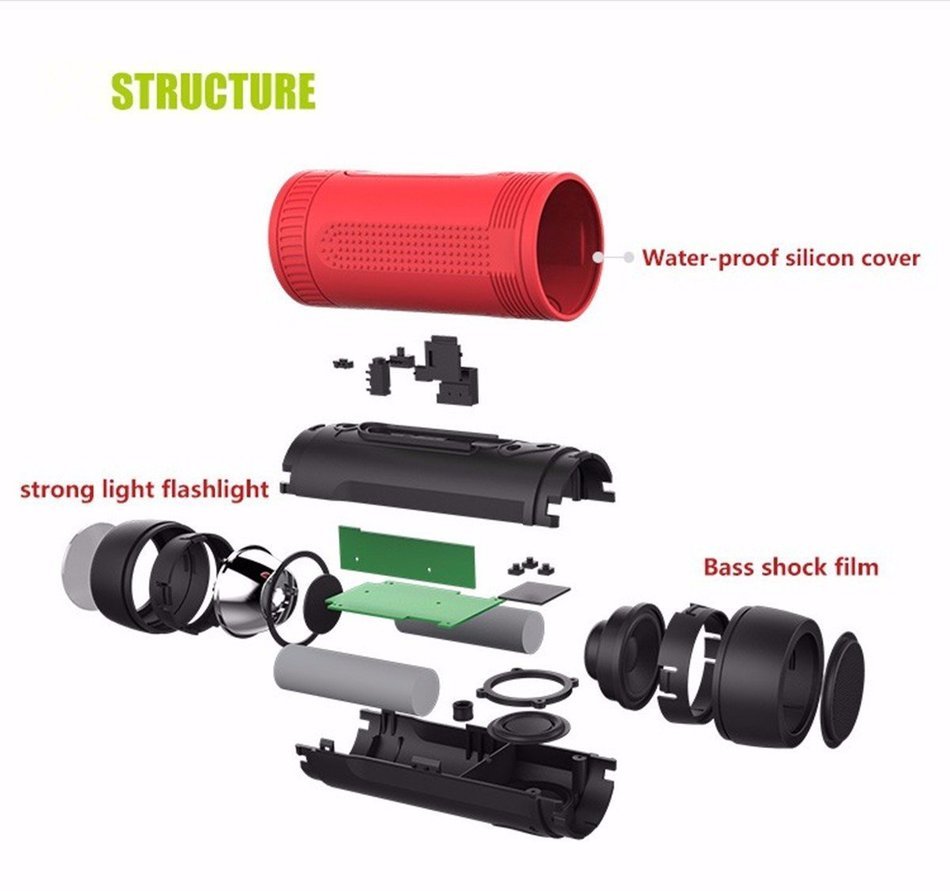 Bluetooth Speaker,ELEGIANT Portable Wireless Speaker,Support Mobile 4000MAH Power Bank, Microphone, Emergency... N14