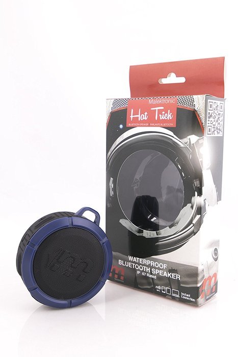 Malektronic Hat Trick Bluetooth Waterproof Speaker - Bolts Blue N3