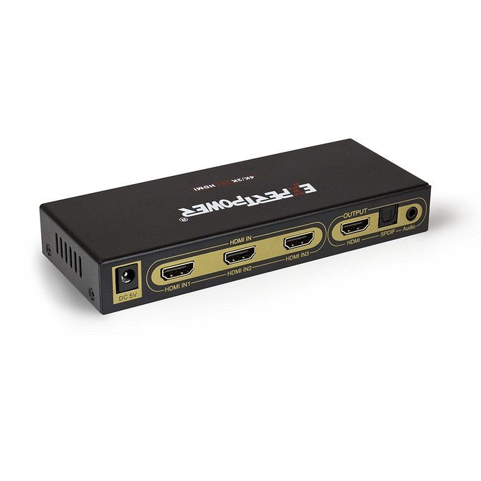 Expert Connect | 1x4 HDMI Splitter | 4 Port | 1 in - 4 out | Full HD/3D | 1080P | HDMI 1.3 | HDTV | PS4 / PS3... N13