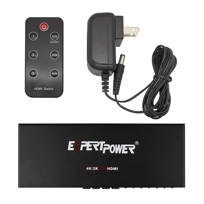 Expert Connect | 1x4 HDMI Splitter | 4 Port | 1 in - 4 out | Full HD/3D | 1080P | HDMI 1.3 | HDTV | PS4 / PS3... N17