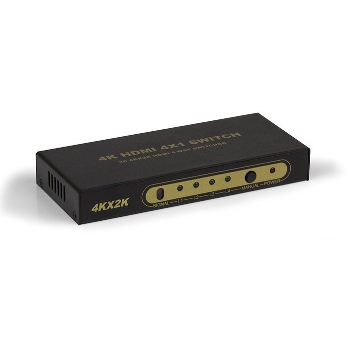Expert Connect | 1x4 HDMI Splitter | 4 Port | 1 in - 4 out | Full HD/3D | 1080P | HDMI 1.3 | HDTV | PS4 / PS3... N37