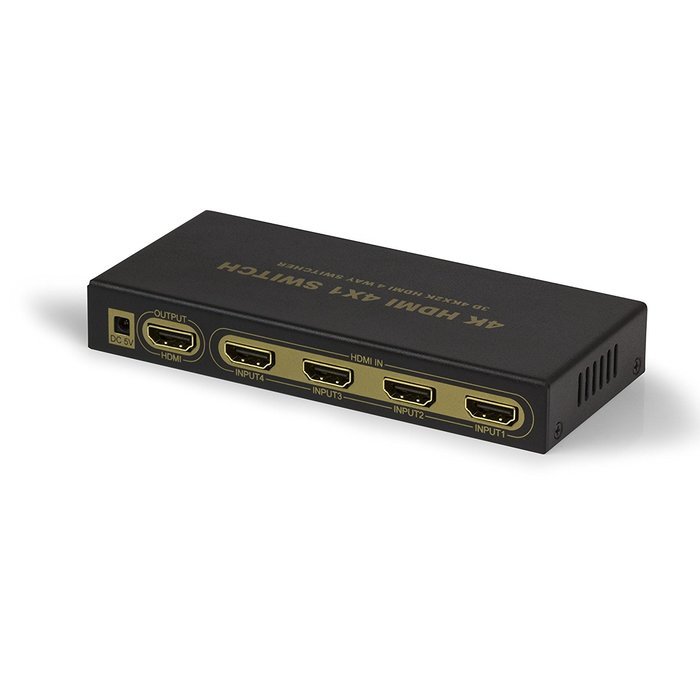 Expert Connect | 1x4 HDMI Splitter | 4 Port | 1 in - 4 out | Full HD/3D | 1080P | HDMI 1.3 | HDTV | PS4 / PS3... N38