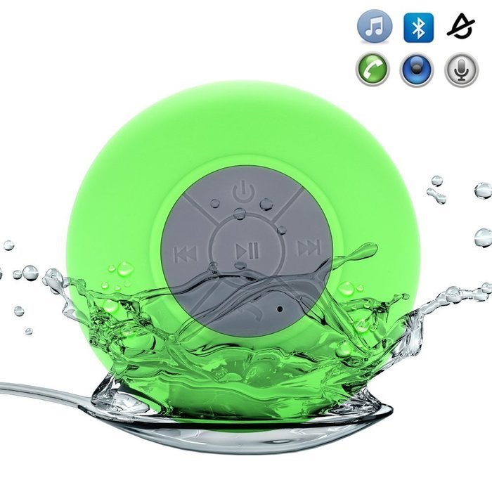 Wireless Bluetooth Speaker, FLOVEME Waterproof Resistant Shower Car Suction Mini Speaker Handsfree Portable Speakerphone... N6