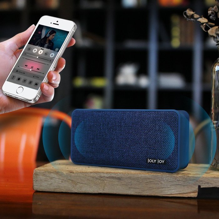 Fabric Bluetooth Speaker, Joly Joy Bluetooth 4.1 Wireless Speaker for Enhanced Music Streaming & HandsFree Calling... N13