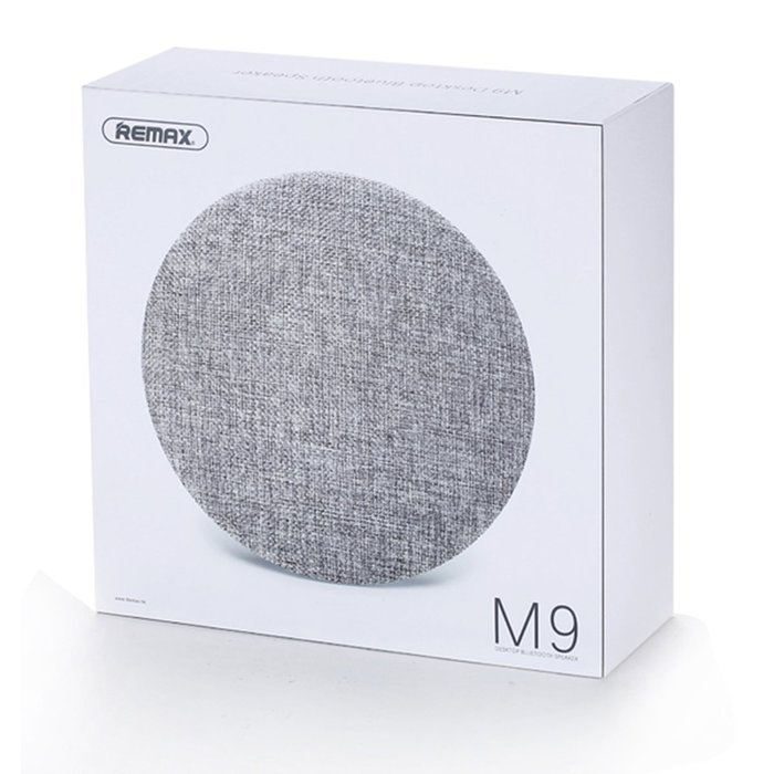 Remax RB-M9 Desktop Fabrics Bluetooth Speaker Portable Audio Player Music Sound Box Bluetooth V4.1 White Color N9