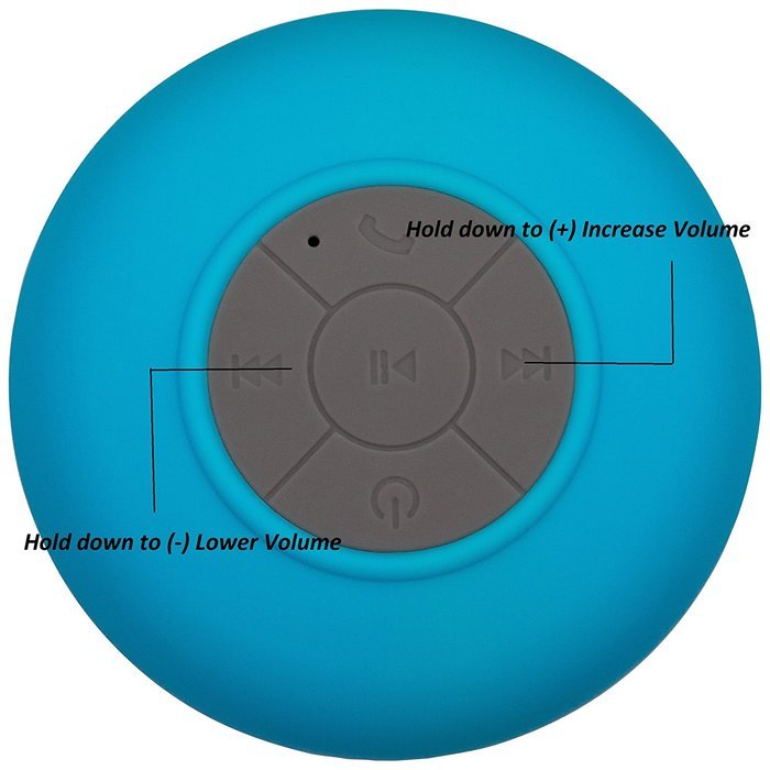 Prolix Waterproof Bluetooth Wireless Shower Speaker and Handsfree Speakerphone - Compatible with all devices (... N5