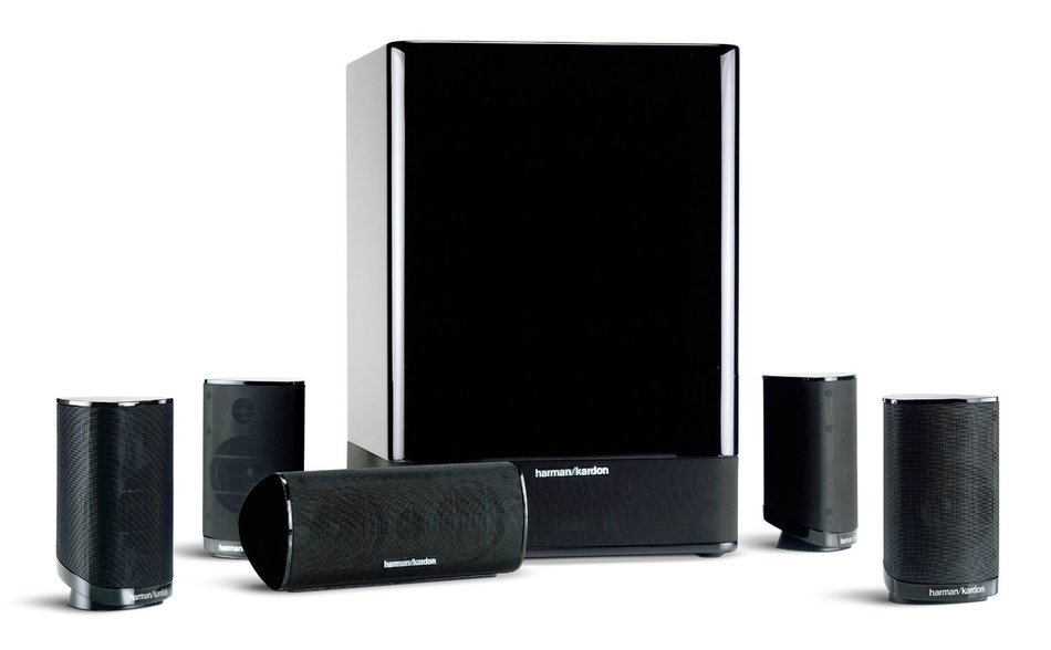 Harman Kardon HKTS-15 5.1 High-Performance, 6-Piece Home Theater Speaker System (Black Gloss) (Discontinued by...