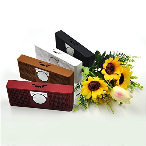 MY VISION Portable Mini Speaker Bluetooth Outdoor Support SD Card USB Player Stereo Suond Handsfree Color White N4