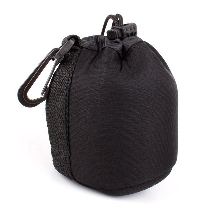 DURAGADGET Jet Black Small-Sized Protective Pouch in Neoprene for BLKBOX POP360 Bluetooth Speaker