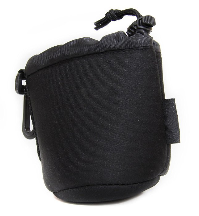DURAGADGET Jet Black Small-Sized Protective Pouch in Neoprene for BLKBOX POP360 Bluetooth Speaker N4