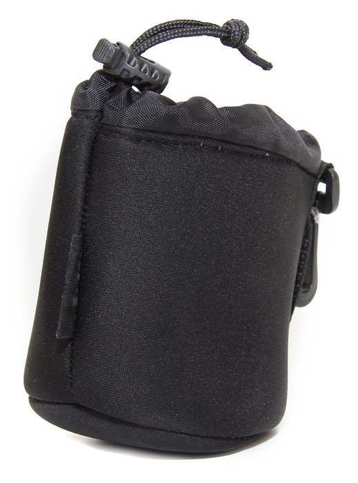 DURAGADGET Jet Black Small-Sized Protective Pouch in Neoprene for BLKBOX POP360 Bluetooth Speaker N5