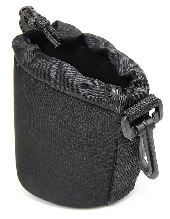DURAGADGET Jet Black Small-Sized Protective Pouch in Neoprene for BLKBOX POP360 Bluetooth Speaker N6
