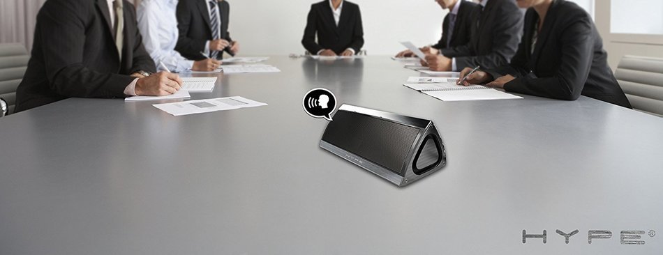 Hype&reg; Pyramid 10 W Speaker Stainless Steel Ultra-portable Wireless Rechargeable Bluetooth 3D Stereo Speaker N7