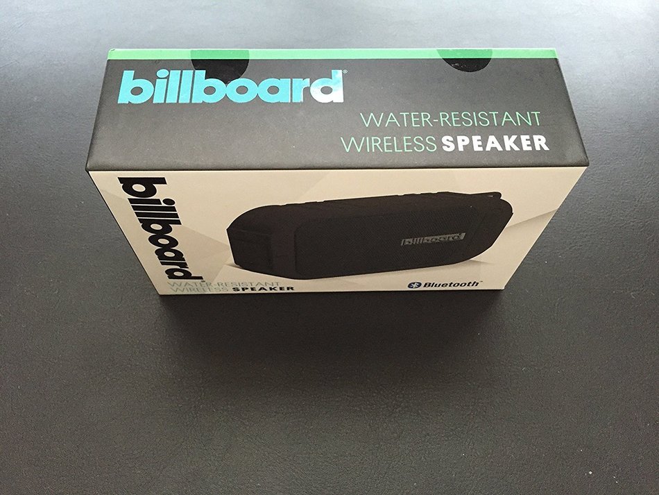 Billboard Bluetooth&reg; Speaker, 4.5H x 6W x 2.5D, BLACK