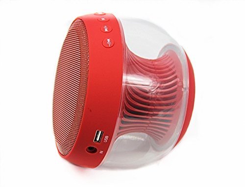 Smileto Multifunctional LED 3D Wireless Bluetooth Round Speaker With Plug-in Card, Waterproof, BASS, Call Function... N10
