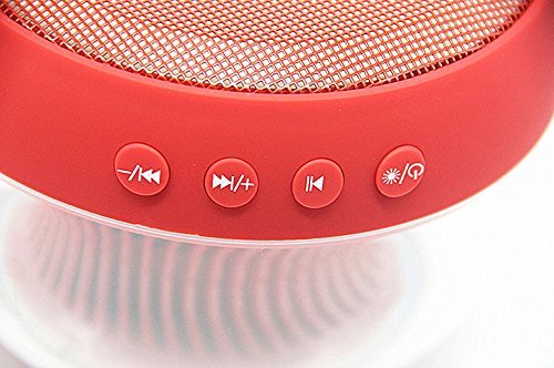 Smileto Multifunctional LED 3D Wireless Bluetooth Round Speaker With Plug-in Card, Waterproof, BASS, Call Function... N11