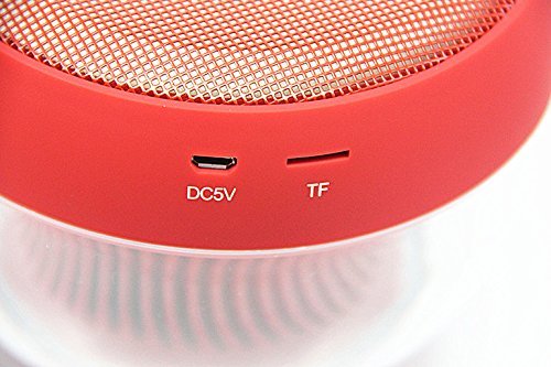 Smileto Multifunctional LED 3D Wireless Bluetooth Round Speaker With Plug-in Card, Waterproof, BASS, Call Function... N12